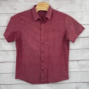 Travis Mathew Shirt Mens XL Button Up‎ Short Sleeve Casual Lightweight Summer